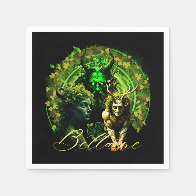 Beltaine Serviette (Vorderseite)