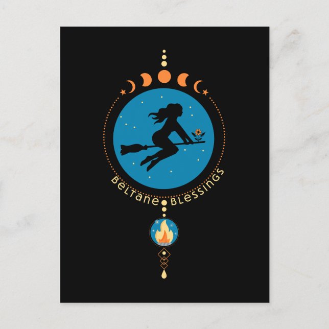 Beltane Blessings Postkarte (Vorderseite)