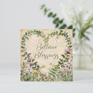 Beltane-Festtagsgruß Karte