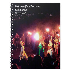 Beltane Fire Festival Prozession der May Queen Notizblock