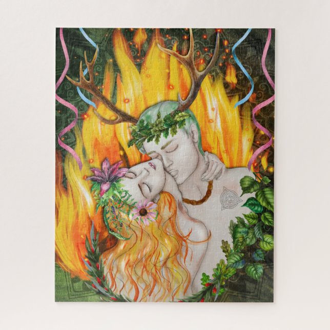 Beltane Fire God and Goddedes Puzzle (Vertikal)