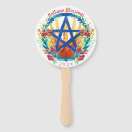 Beltane Fire Summer Blume Pentagramm Wicca Sabbat Fächer