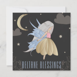 Beltane Night Fairy & Sky Wiccan Sabbat Feiertagskarte