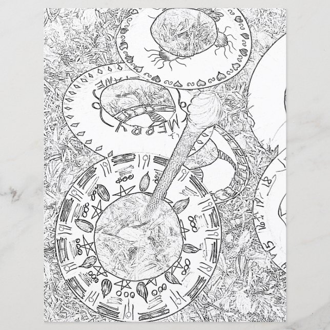 Beltane Priapic Wand Toss Game Wicoring Page (Vorderseite)