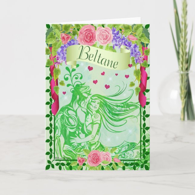 Beltane Sabbat Pagan Greeting Card Karte (Vorderseite)
