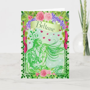 Beltane Sabbat Pagan Greeting Card Karte