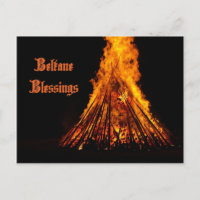 Beltane Segnungen Postkarte