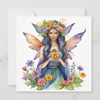 Beltane Sommer Fee Floral Wicca Sabbat Feiertagskarte