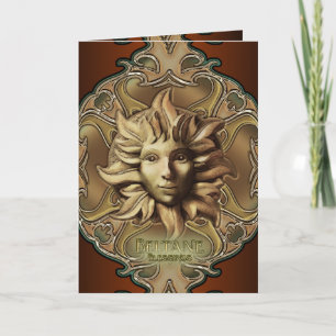 Beltane Sun Sprite Greetings Card Karte