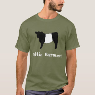 Beltie Bauer schnallte Galloway-Ochse-Kuh-Vieh um T-Shirt