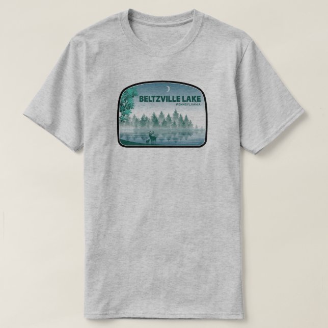 Beltzville Lake Pennsylvania Deer T-Shirt (Design vorne)