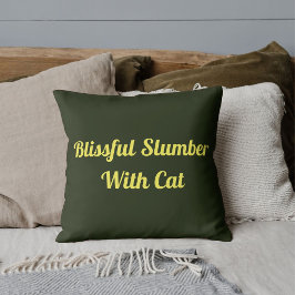 Belüfteter Klempner mit katzengrünem Personalisier Kissen