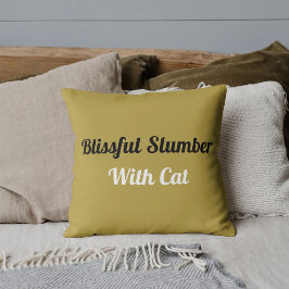 Belüfteter Klempner mit katzenPersonalisiertem Hau Kissen