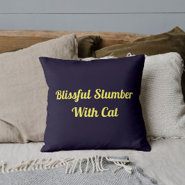 Belüfteter Klempner mit Personalisierten Katzen-Tr Kissen