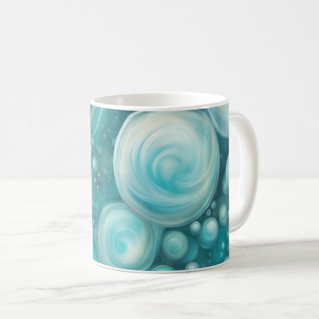 Beluga-Blasen Kaffeetasse (VorderseiteRechts)