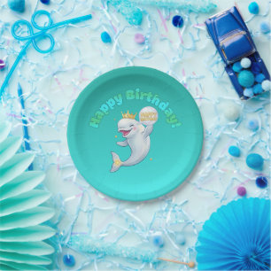 Beluga Boo Alles Gute zum Geburtstag 7" Pappteller