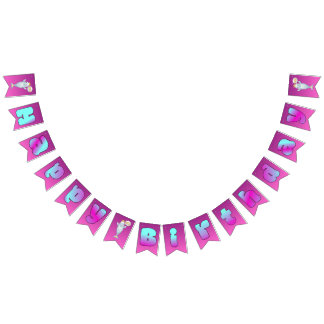 Beluga Boo Alles Gute zum Geburtstag Girlande Bann Wimpelkette