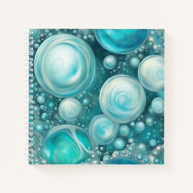 Beluga Bubbles Notizbuch (Vorderseite)