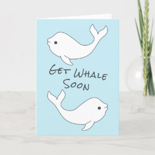 Beluga Hole Whale Bale Card Karte