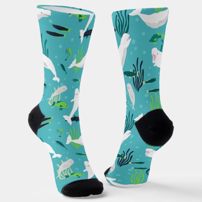 Beluga Party Socken (Gewinkelt)
