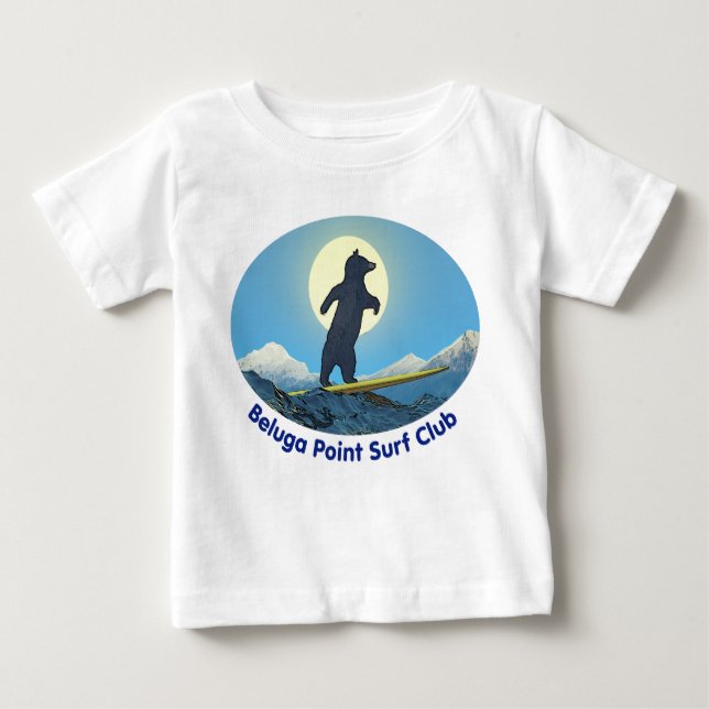 Beluga Point Surf Club Baby T-shirt (Vorderseite)