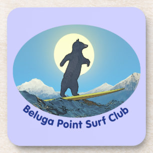 Beluga Point Surfclub Getränkeuntersetzer