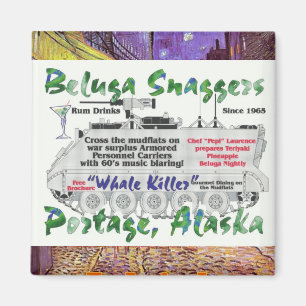 Beluga-Wal-Fangstrick Portage Alaska Magnet