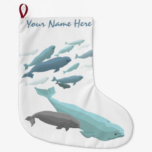 Beluga Weihnachtswein Strumpf Personalize Beluga W Großer Weihnachtsstrumpf