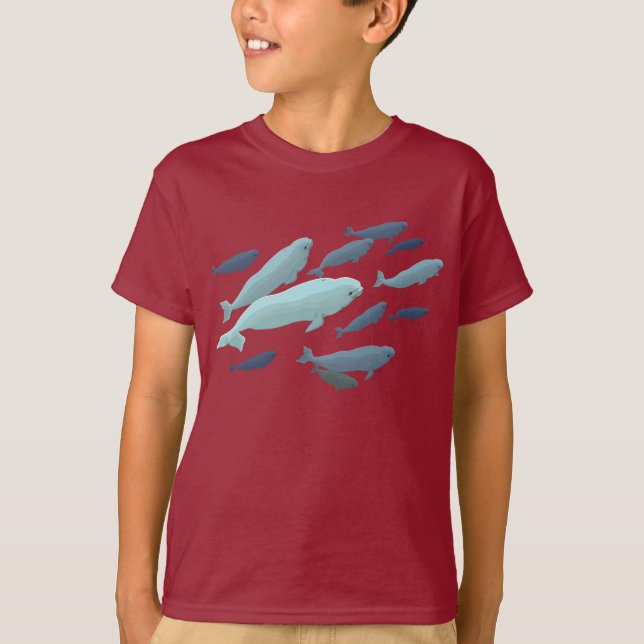 Beluga Whale Baby Sweatshirt Baby Beluga Shirts (Vorderseite)