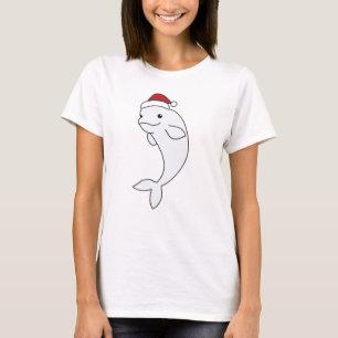 Beluga Whale Frohe Weihnachts Winter Tiere Wale T-Shirt