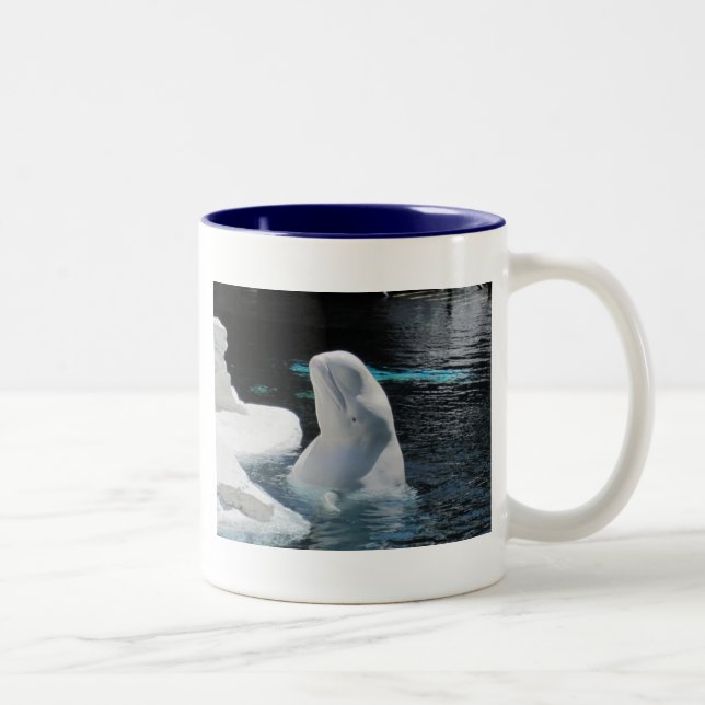 Beluga Whale Geschenke Zweifarbige Tasse (Rechts)