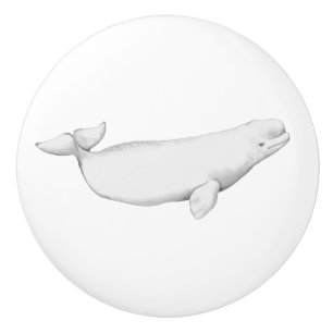Beluga Whale Illustration Whale Lover Geschenk Whi Keramikknauf