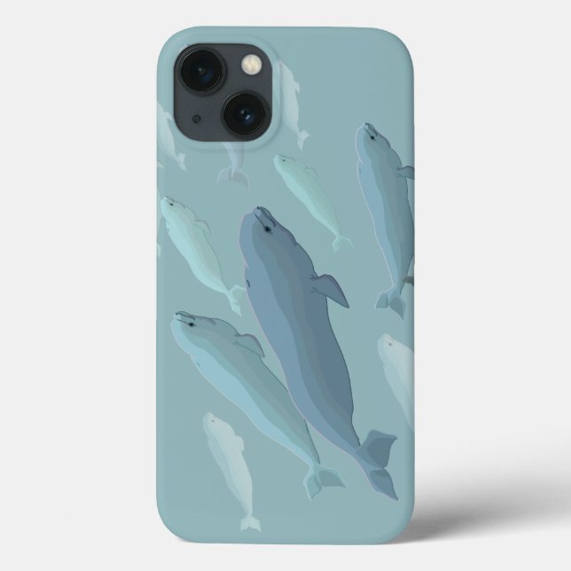 Beluga Whale iPad Case Whale Art Tablet iPad Fall (Rückseite)