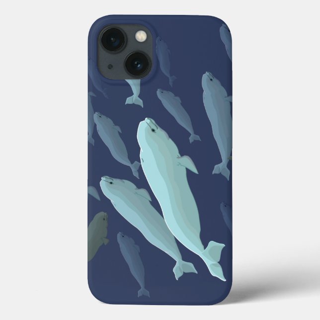 Beluga Whale iPad Case Whale Art Tablet iPad Fall (Rückseite)