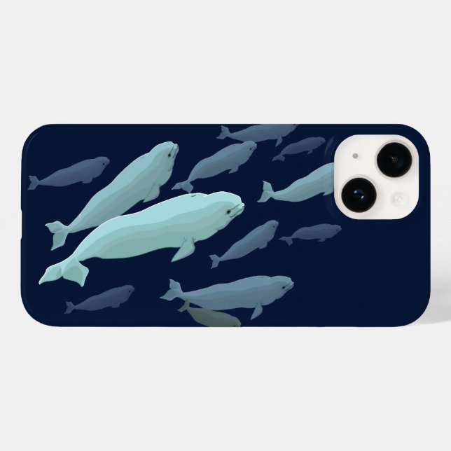 Beluga Whale iPhone Cases Whale Smartphone Hüllen (Rückseite (Horizontal))