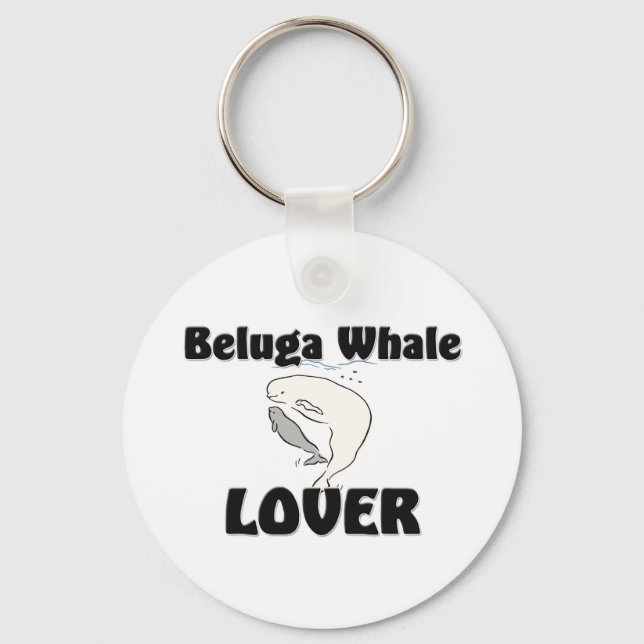 Beluga Whale Lover Schlüsselanhänger (Vorderseite)