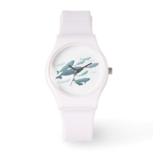 Beluga Whale Niedlich Baby Beluga Wrist Watch Armbanduhr