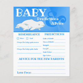 Beluga Whale Ocean Baby Shower Vorhersagen, Ratsch