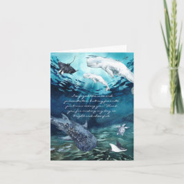 Beluga Whale Ocean | Foto Vielen Dank Dankeskarte