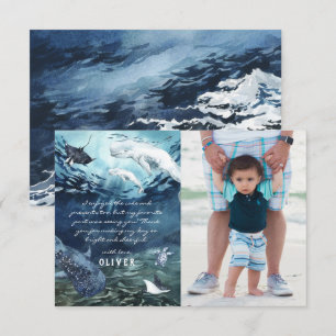 Beluga Whale Ocean   Foto Vielen Dank Dankeskarte