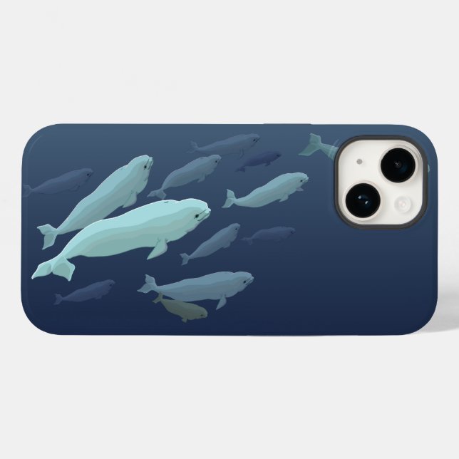 Beluga Whale Samsung Hüllen Wal Smartphone Hüllen (Rückseite (Horizontal))