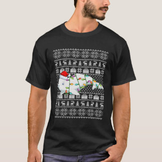 Beluga Whale Santa Ugly Beluga Whale T-Shirt