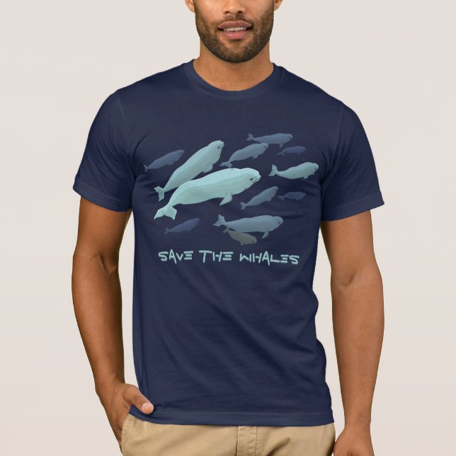Beluga-Whale-Shirts T-Shirt (Vorderseite)