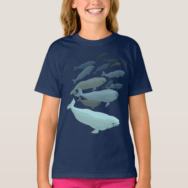 Beluga Whale Sweatshirt Baby Beluga Shirts (Vorderseite)