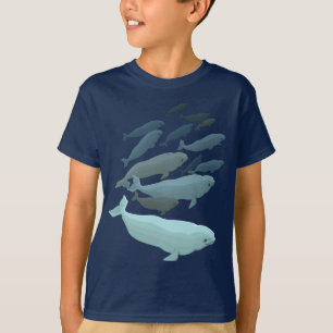 Beluga Whale T - Shirt Niedlich Whale Art Shirts