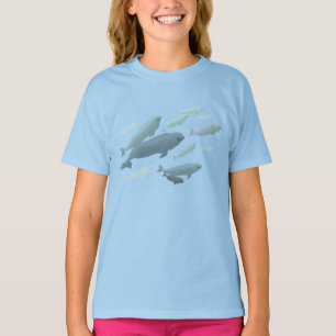 Beluga Whale T - Shirt Niedlich Whale Art Shirts