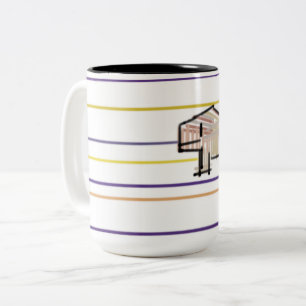 Belugawal-Sommerfreude Zweifarbige Tasse