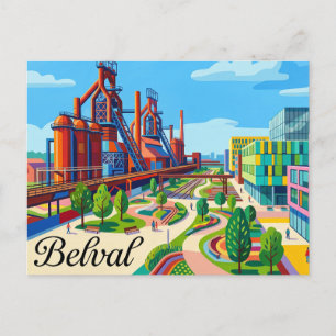 Belval Luxemburg Postkarte