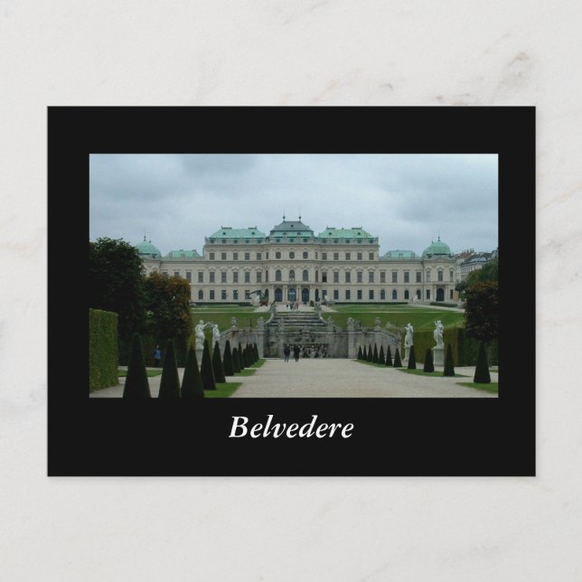 Belvedere Palace Postkarte (Vorderseite)