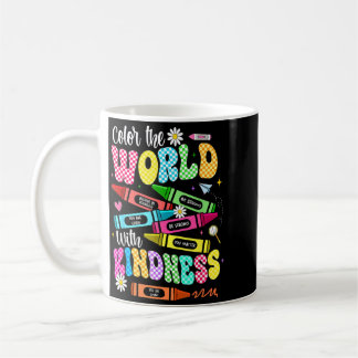 Bemale die Welt Freundlicher Lehrer Lustig Zurück Kaffeetasse